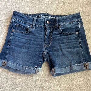 American Eagle Outfitters Dark Blue Jean Shorts